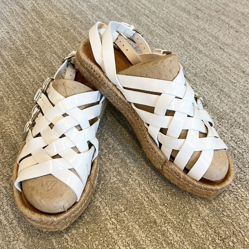 Rachel Comey Criss-Cross Strap Buckle Espadrilles